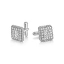 ILMIO Sterling Silver Micro Pave Cufflinks - 048A1