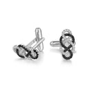 ILMIO Sterling Silver Micro Pave Cufflinks - 052H1