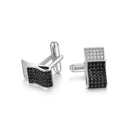 ILMIO Sterling Silver Micro Pave Cufflinks - 055H1