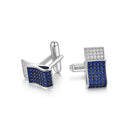 ILMIO Sterling Silver Micro Pave Cufflinks - 055J1