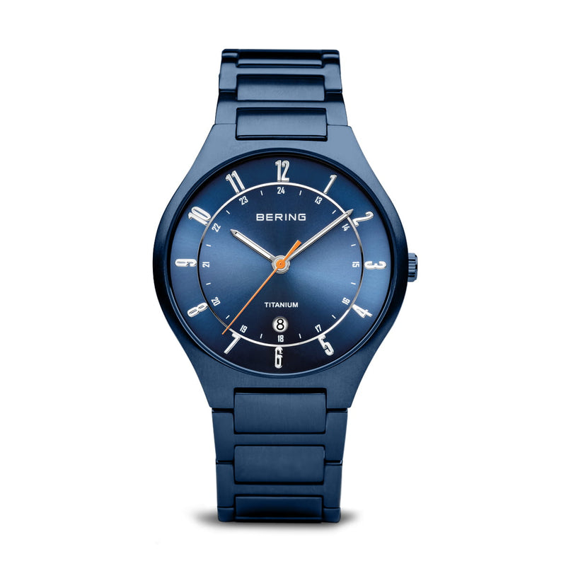 Bering Watch | Titanium | mat blue | 11739-797