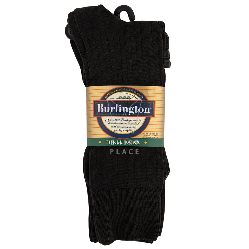 Burlington Black Socks 3/Pk