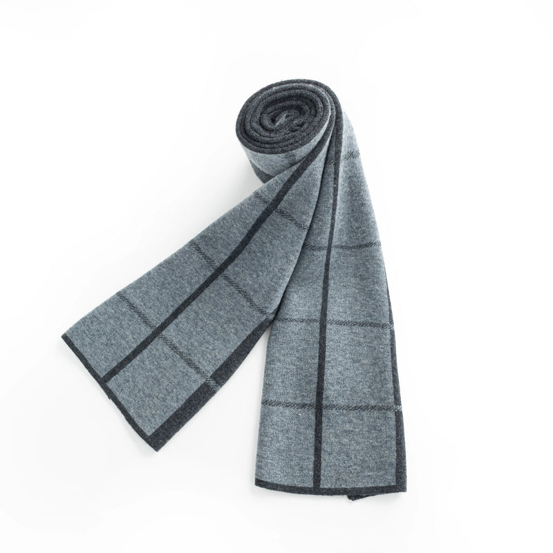 ILMIO 100% Knitted Wool Men`s Scarf - W01