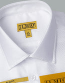 Men's  - Ilmio Gold White on White - French Placket - Button Cuff -