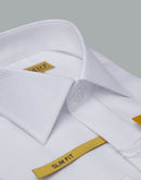 Men's  - Ilmio Gold White on White - Covered Buttons - Button Cuff -