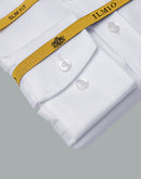 Men's  - Ilmio Gold White on White - Double Placket - Button Cuff -