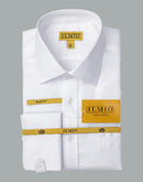 Men's  - Ilmio Gold White on White - Double Placket - French Cuff -