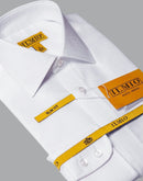 Men's  - Ilmio Gold White on White - Double Placket - Button Cuff -