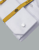 Men's  - Ilmio Gold White on White - Double Placket - French Cuff -