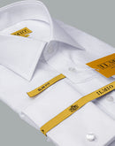Men's  - Ilmio Gold White on White - Double Placket - French Cuff -