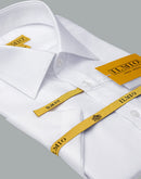Men's  - Ilmio Gold White on White - French Placket - Short Sleeve -