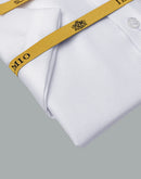 Men's  - Ilmio Gold White on White - French Placket - Short Sleeve -