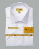 Men's  - Ilmio Gold White on White - French Placket - Short Sleeve -