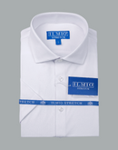 Men's - Ilmio SatinFlex Short Sleeve Stretch Shirt - Without Pocket