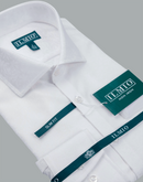 Men's - Ilmio Jacquard 5 Spread Collar Shirt - Without Pocket