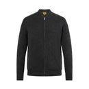 ILMIO 100% Cashmere Full Zipper Flat Weave Cardigan - Style 4 Gray