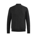 ILMIO 100% Cashmere Full Zipper Flat Weave Cardigan - Style 4 Gray