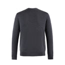 ILMIO 100% Wool  V-Neck Pattern Weave Button Cardigan - Style 3 Gray