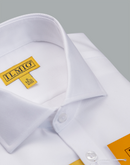 Men's - Ilmio F11 - Spread Collar, French Placket - Button Cuff Shirt