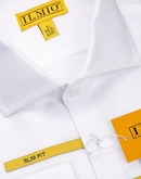 Men's - Ilmio F11 - Spread Collar, French Placket - French Cuff Shirt