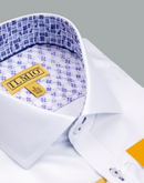 Men's - Ilmio Fine Twill Fashion 12 Shirt