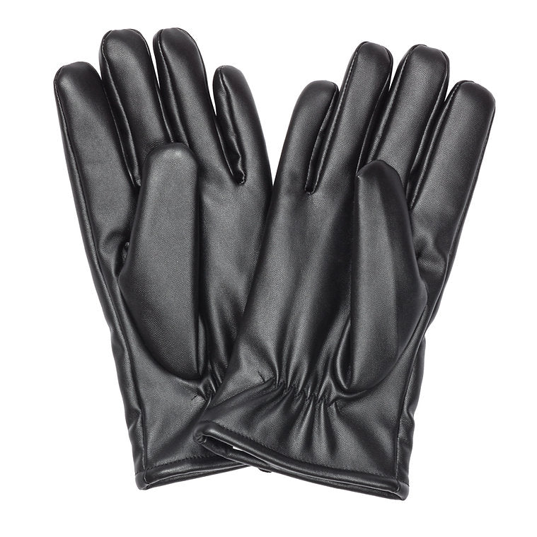 Vinyl Leather With Sheep Texture Gloves