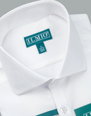 Men's - Ilmio Jacquard 6 Spread Collar Shirt - Without Pocket