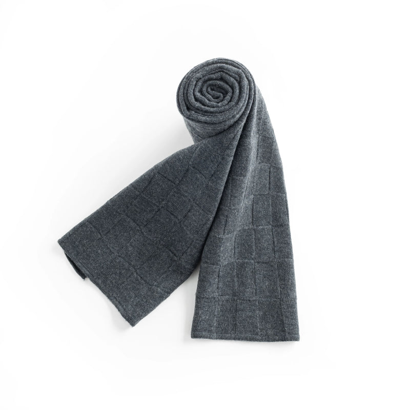 ILMIO 100% Knitted Wool Men`s Scarf - W13