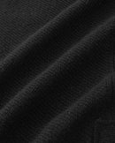 ILMIO 100% Wool Full Zipper Pattern Weave Cardigan - Style 4 Balck