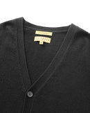 ILMIO 100% Cashmere V-Neck Flat Weave Button Cardigan - Style 3 Gray