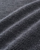 ILMIO 100% Wool Quarter Zipper Pattern Weave Cardigan - Style 9 Gray