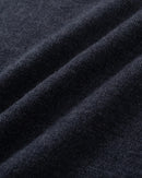 ILMIO 100% Wool  V-Neck Flat Weave Pullover With Sleeves - Style 6 Gray