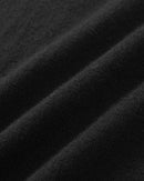 ILMIO 100% Wool  V-Neck Flat Weave Pullover With Sleeves - Style 6 Black