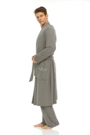 Symmar Men's Micro Model Robe - Gray