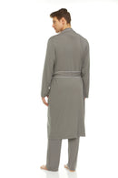Symmar Men's Micro Model Robe - Gray