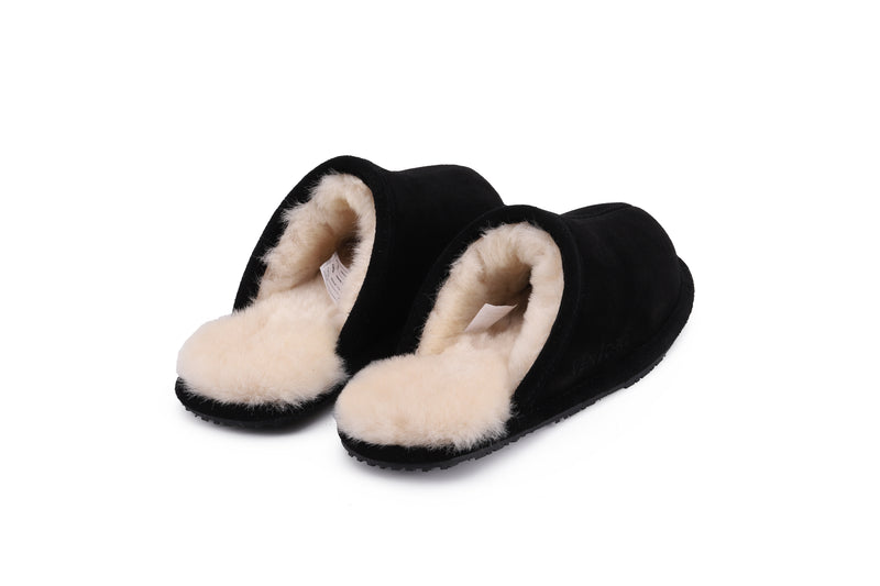 Ven Dave Men's Suede & Sheep Fur Slipper - 101