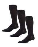 MeMoi Men's Ribbed Cotton Socks - 3 Pair Pack