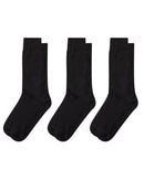 MeMoi Men's Bamboo Flat Socks - 3 Pair Pack