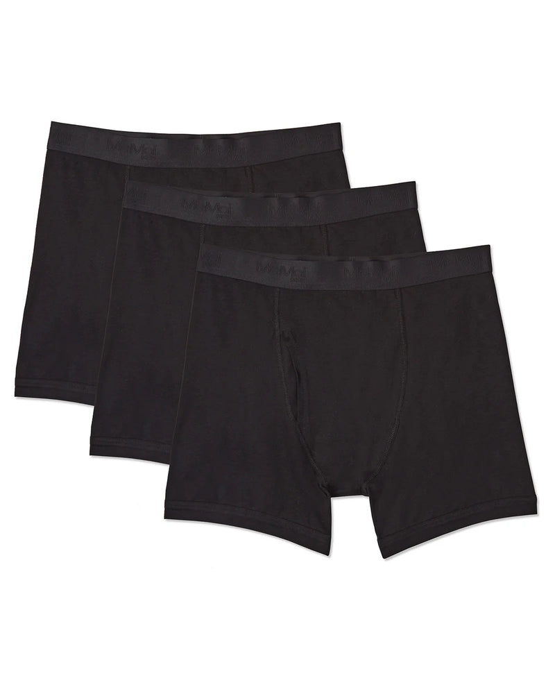 Memoi Mens Black Boxer Briefs