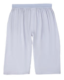 Memoi Men's White Boxer Shorts - Knee Length