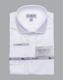Mens - Ilmio Silver Label - Spread collar - Poly Cotton  (L/R) Button Cuff Shirt - Without Pocket