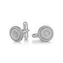 ILMIO Sterling Silver Micro Pave Cufflinks - 01A1