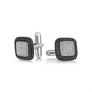 ILMIO Sterling Silver Micro Pave Cufflinks - 02H1