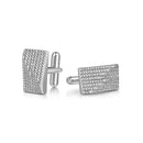ILMIO Sterling Silver Micro Pave Cufflinks - 39A1