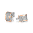 ILMIO Sterling Silver Micro Pave Cufflinks - 46BV1