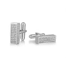 ILMIO Sterling Silver Micro Pave Cufflinks - 53A1