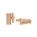 ILMIO Sterling Silver Micro Pave Cufflinks - 53BV1