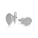 ILMIO Sterling Silver Micro Pave Cufflinks - 02A1