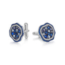 ILMIO Sterling Silver Micro Pave Cufflinks - 042J1