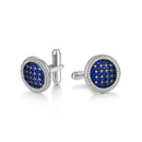 ILMIO Sterling Silver Micro Pave Cufflinks - 045J1